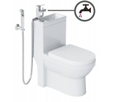 Унитаз Laguraty 8074 с раковиной и гигиеническим душем