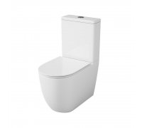 Унитаз-компакт напольный безободковый OWL Vind Cirkel-GL с сиденьем DP микролифт