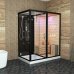 Душевая кабина Tiko Helmi T00301R черная, с инфракрасной сауной