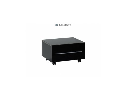 Тумба Aquanet Верона 58 подкатная черная