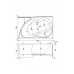 Акриловая ванна Aquanet Graciosa 150x90 R/L