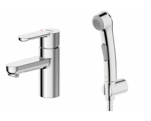 Смеситель Bravat Stream F13783C-3 для умывальника, с гигиеническим душем